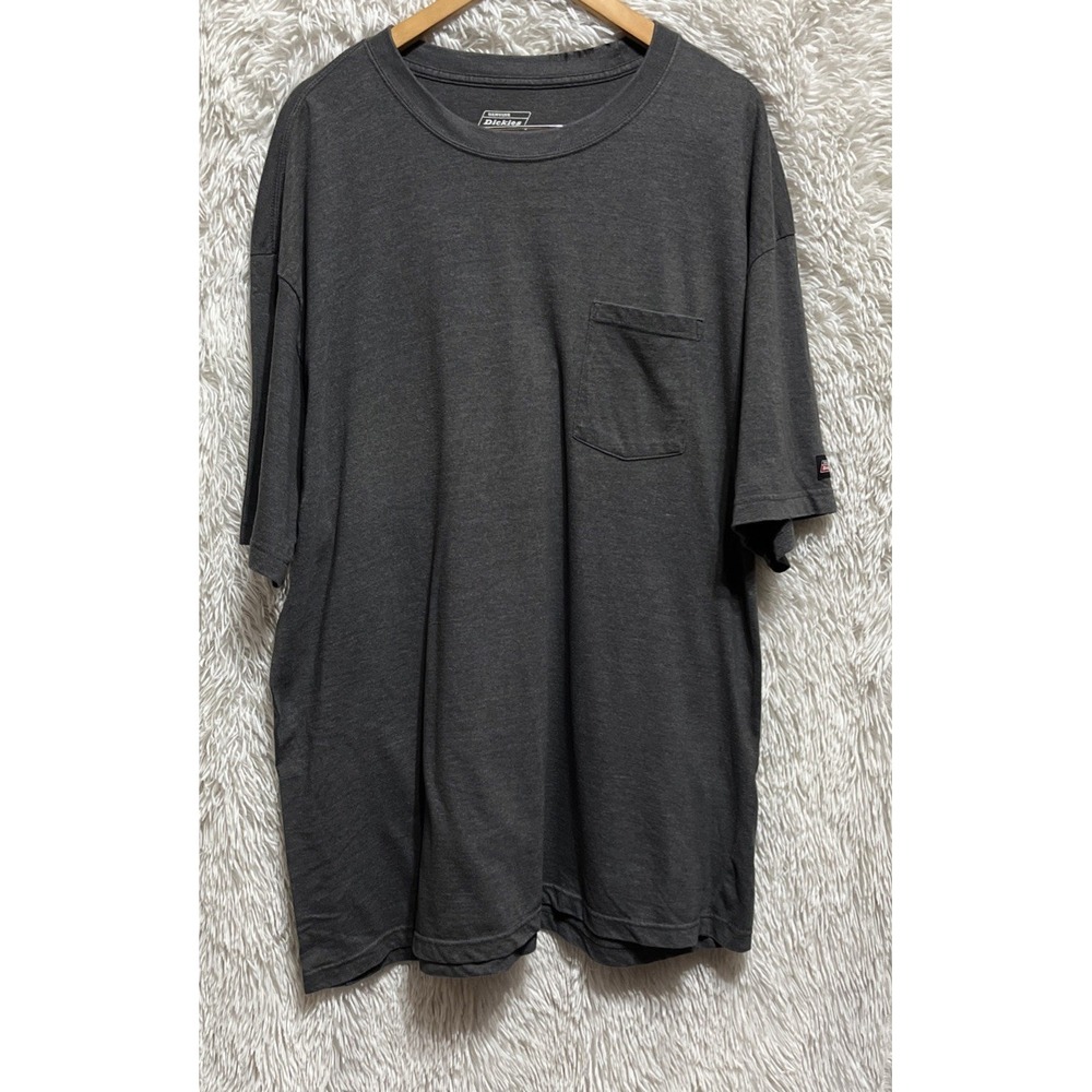Dickies T-Shirt Mens 3XL Gray Cotton Short Sleeve Crew Neck Pocket